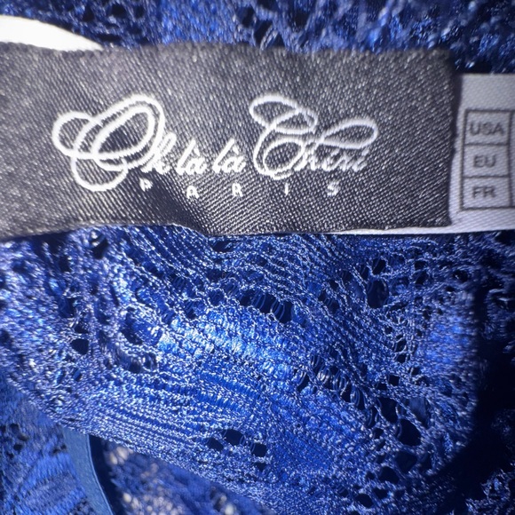 Oh La La Cheri Cortney‎ Lace Bodysuit - Estate Blue Size L/XL - Picture 7 of 10